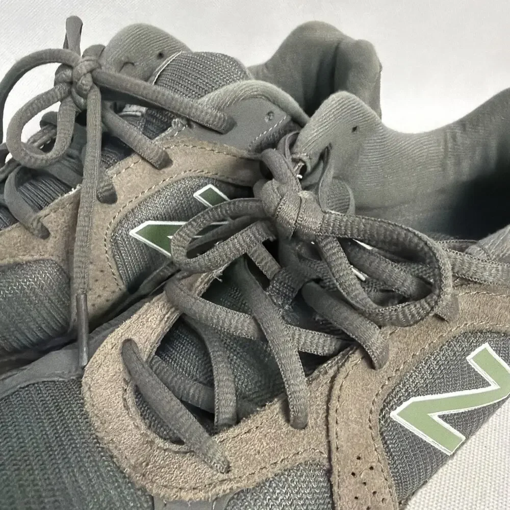 New Balance 877 Walking Shoes Men's 9.5 D Grey Suede Mesh Upper MW877GT